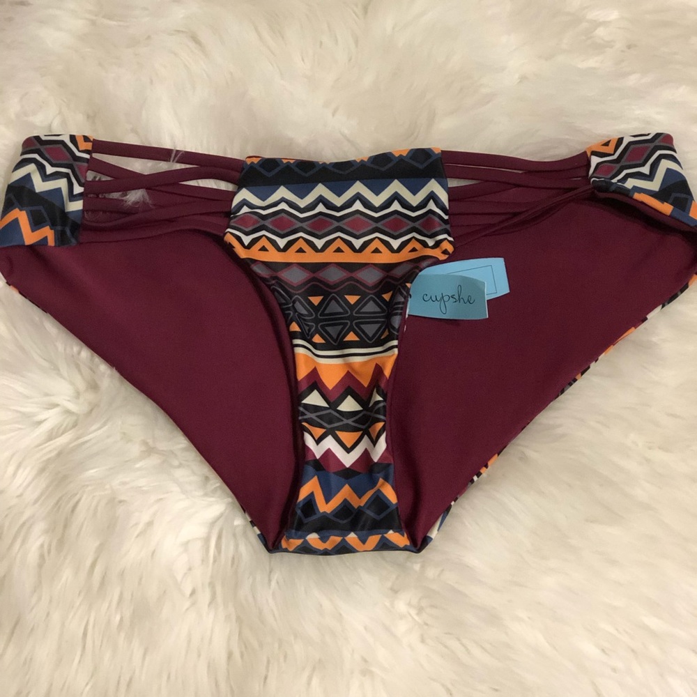 NWT CHEEKY GAL AZTEC DESIGN BIKINI BOTTOM